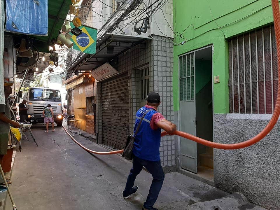 Rocinha sem água. Foto: Reprodução
