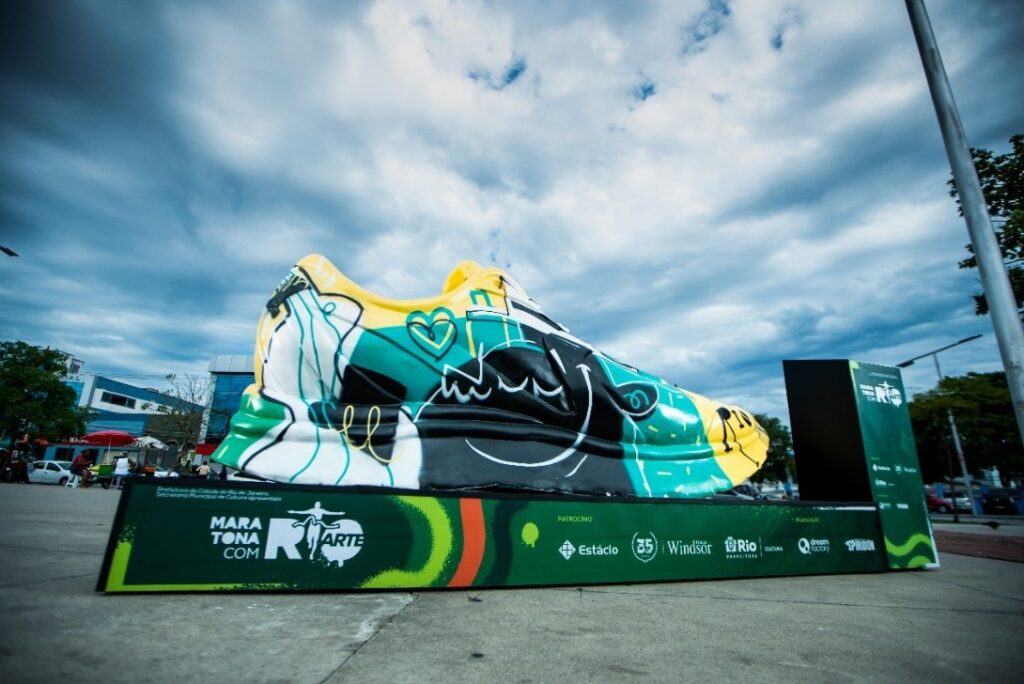 A Maratona com Arte é um dos projetos financiados pela Lei do ISS - Prefeitura do Rio Foto: Divulgação
