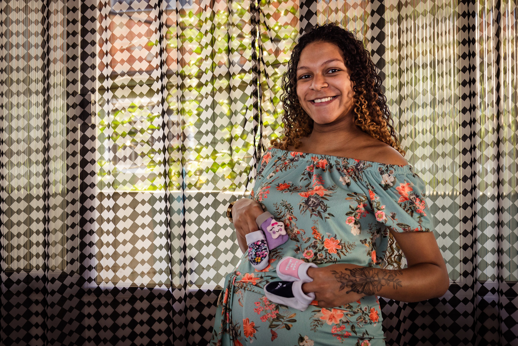 Imagem da mãe antes ter os bebês Foto: Selma Souza / Voz das Comunidades