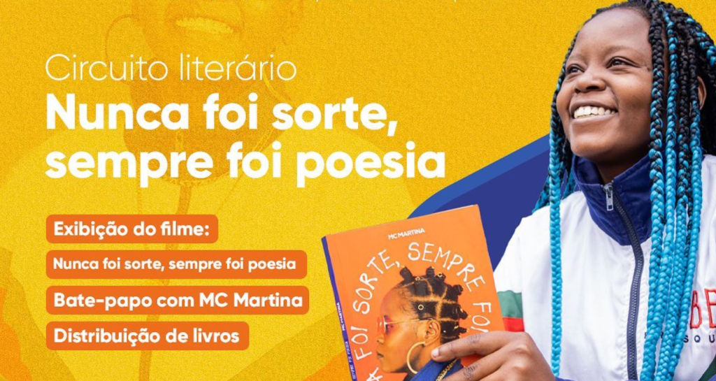 Mc Martina distribui seu livro gratuitamente em 10 projetos sociais. Foto: Divulgação