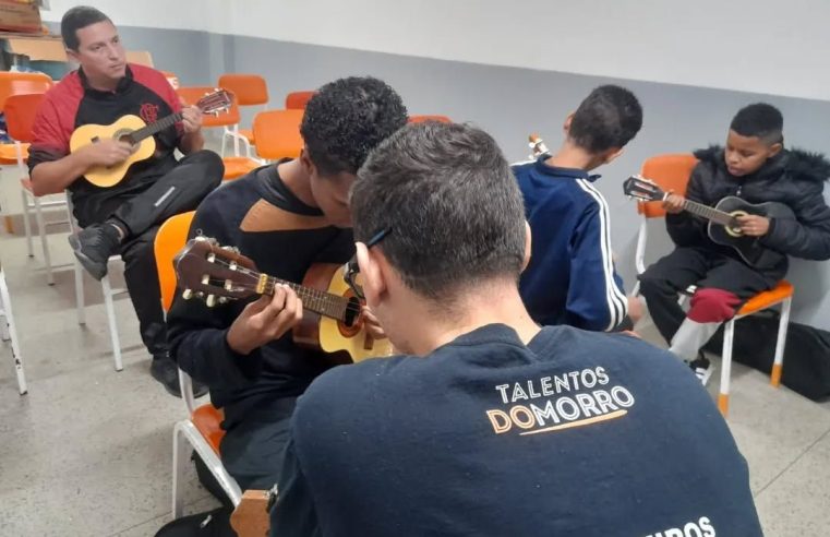 ONG Talentos do Morro e Escola Tardezinha de música oferecem oficinas e cursos gratuitos para Alemão e Penha