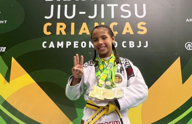 Cria do PPG, atleta Michelle Silva conquista tricampeonato brasileiro de Jiu-Jitsu: “Cada gota de suor valeu a pena”