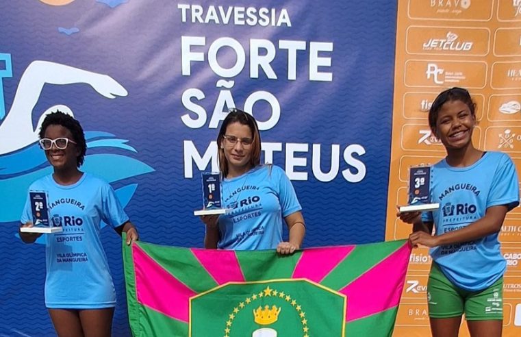 Atletas da Vila Olímpica da Mangueira conquistam 18 medalhas em competição nacional de águas abertas